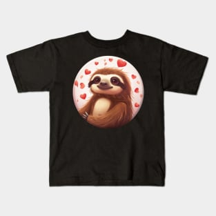 Sloth Love Design Kids T-Shirt